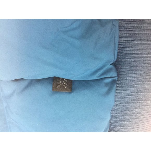 All In Motion Womens Puffer Coat Size S Blue Hooded Packable Down Full Zip Long - Picture 3 of 12